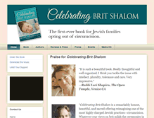 Tablet Screenshot of celebratingbritshalom.com